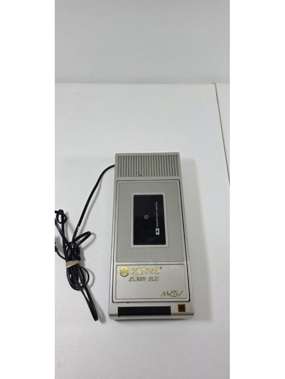 Vintage Kinyo Super Slim M-63V VHS Tape Rewinder Tested Works Lid Latch Issue